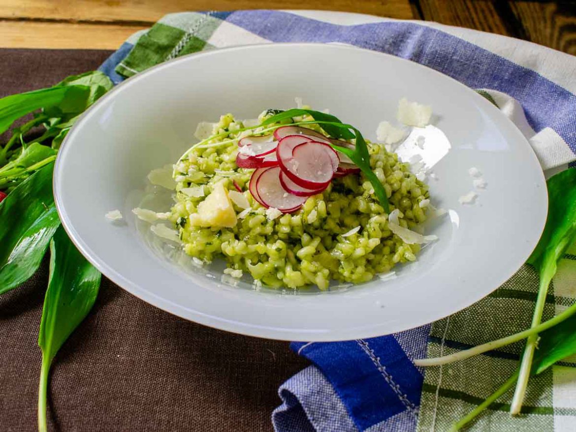 Grünes Risotto mit frischem Bärlauch - extra-cremig - Einfach Nachschlagen!