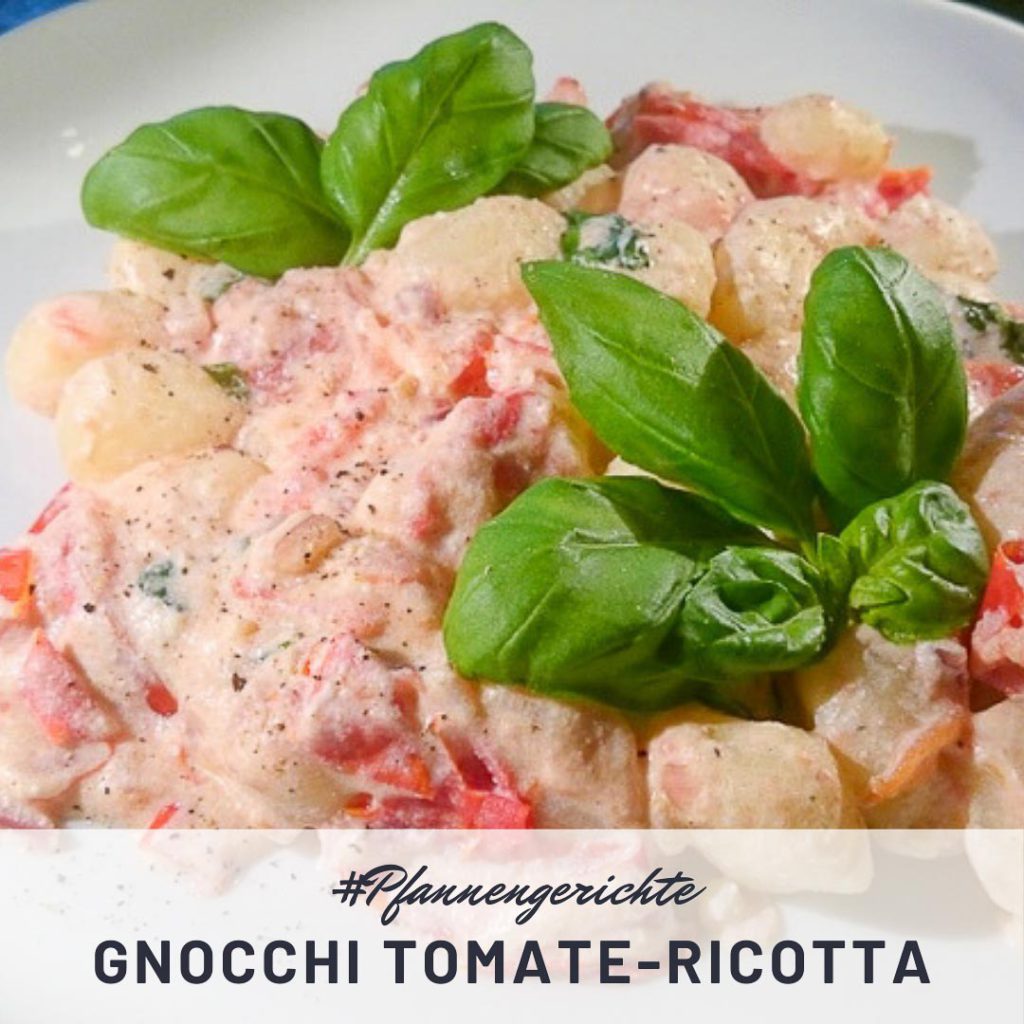 Serviervorschlag: Gnocchi mit Tomaten-Ricotta-Sauce