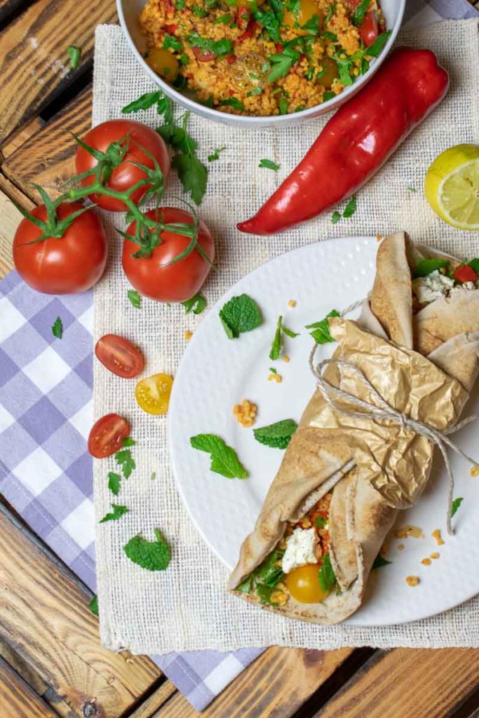 Orientalischer Bulgur Wrap 